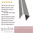 U-Profil aus Aluminium silber natur eloxiert, 1,5 mm stark , kratzfest